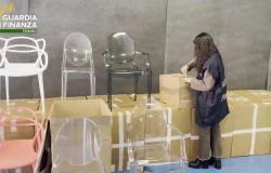 Il video: sequestrate migliaia di lampade e sedie di marca contraffatte