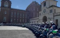 I motociclisti della Polizia Stradale scortano per la prima volta la Vuelta 