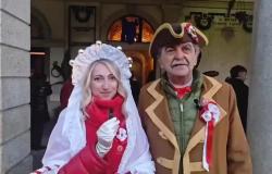 Carnevale: il saluto di Bicciolano e Bela Majin ai vercellesi