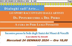 Vercelli: mercoledì 24 gennaio conferenza sullo sport nell'arte