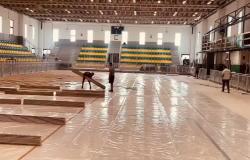 PalaPregnolato: si procede alla posa del parquet