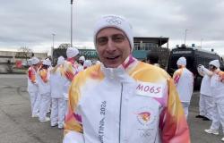 La Fiamma Olimpica a Vercelli, l&rsquo;emozione di Marco Canuto