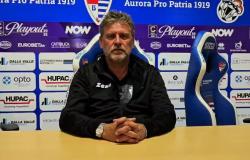 Massimo Gardano  alla disamina dello 0 -1 patito contro la Pro Patria