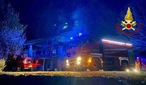 Netro: incendio in una casa in frazione Colla