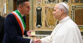 Davide Gilardino e Papa Leone XIV