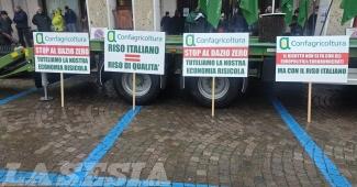 Confagricoltura Vercelli Biella scende in piazza in difesa del riso italiano