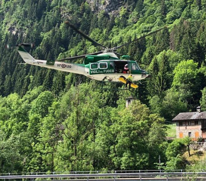 Esercitazione Vigili del fuoco Alagna 11-06-21