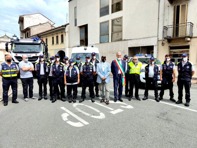 Borgo Vercelli inaugurazione mezzo Protezione civile