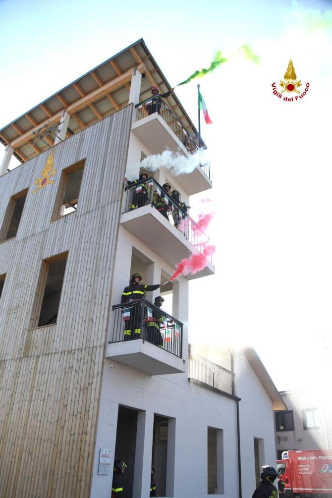 Inaugurazione castello di manovra vigili del fuoco a Trino
