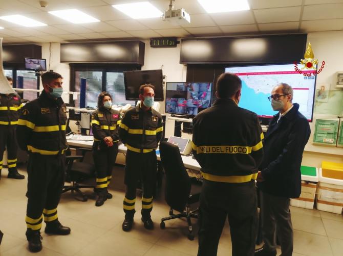 Visita del prefetto ai vigili del fuoco