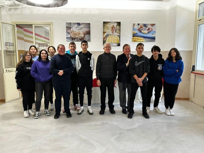 Lo chef Alfredo Marzi incontra gli studenti del Cfp Sacro Cuore