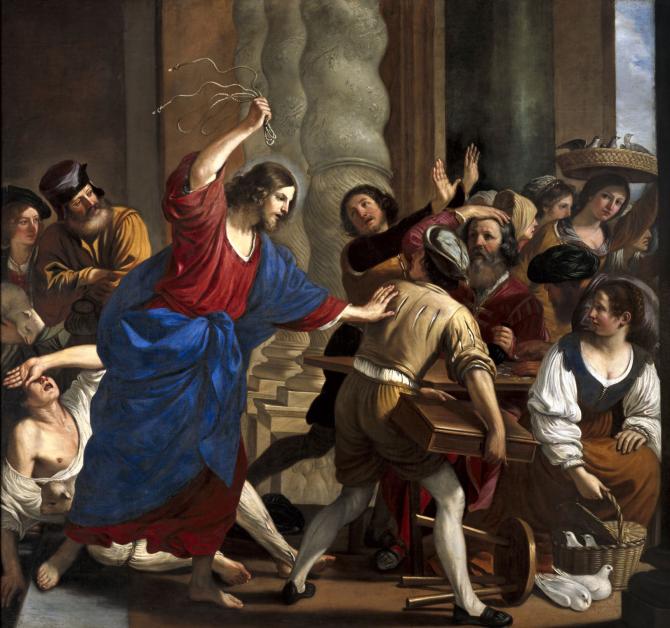 Gesù caccia i mercanti dal tempio