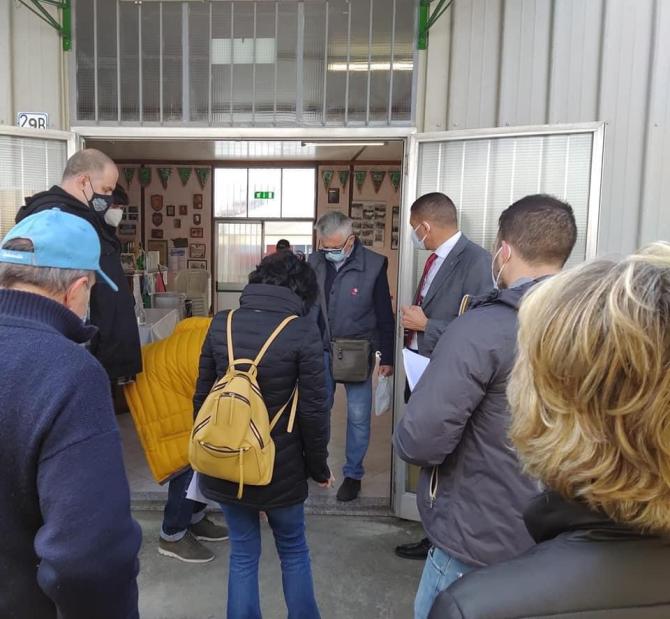 Santhià sopralluogo sede Alpini