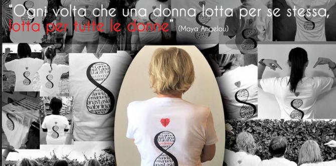 T-shirt contro abusi sulle donne