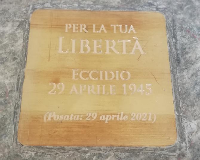 Santhià pietra inciampo Eccidio