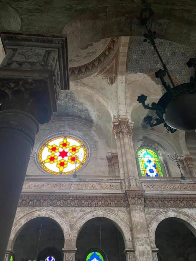 Sinagoga di Vercelli interno