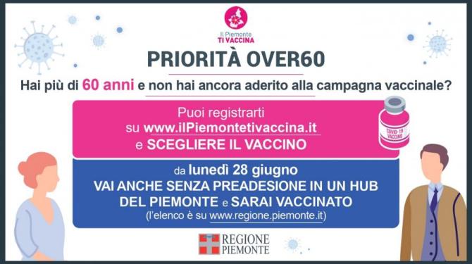 Over 60 vaccinazioni