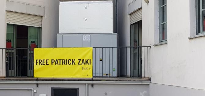 Striscione Patrick Zaki