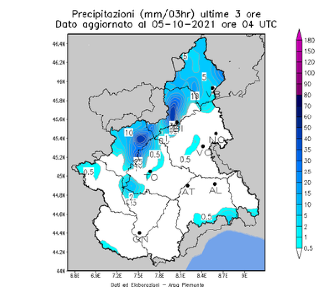 Piemonte 5 ottobre