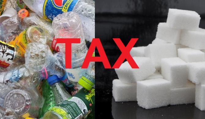 Plastic e sugar tax