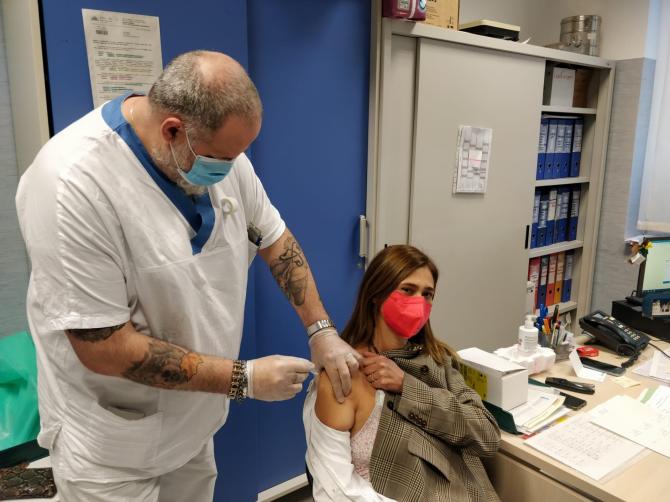 Vaccinazione Eva Colombo