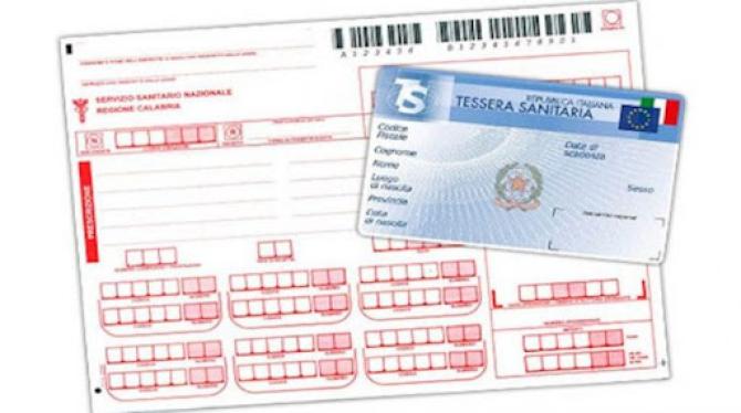 Tessera sanitaria ricetta medica