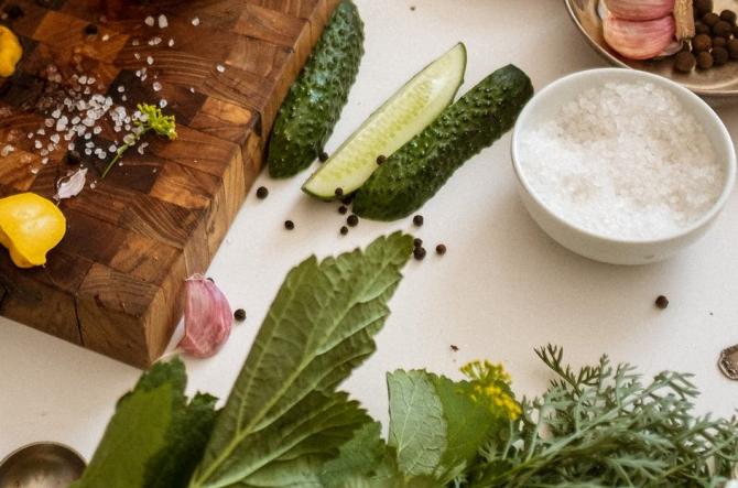 Sale e verdure