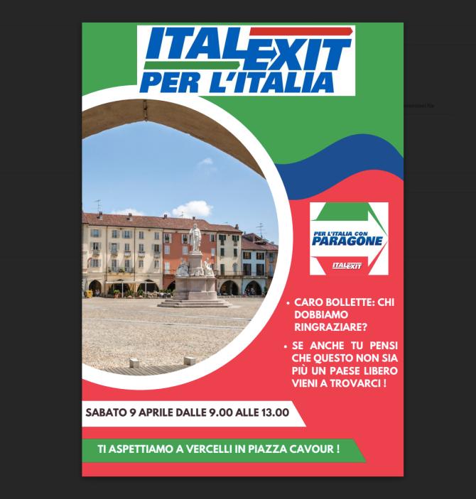 Italexit piazza Cavour