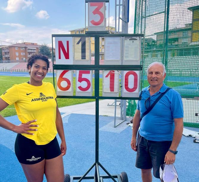 Super Lucia Prinetti: migliora di oltre un metro il suo record personale