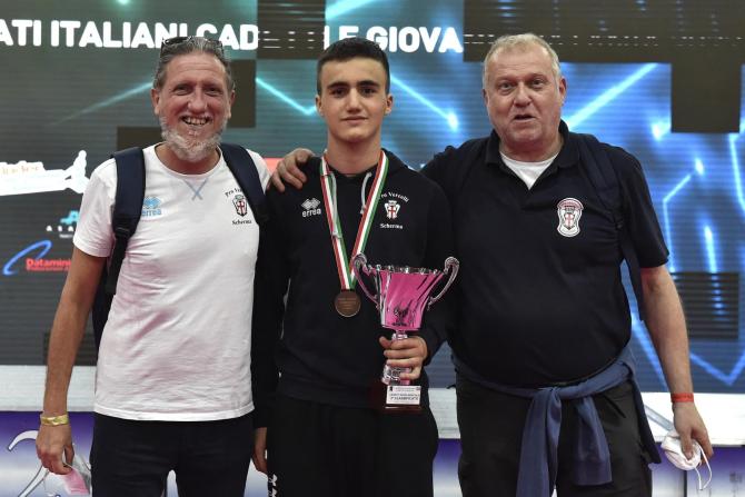 Bosso con i maestri Tassinari e Zenga Germano