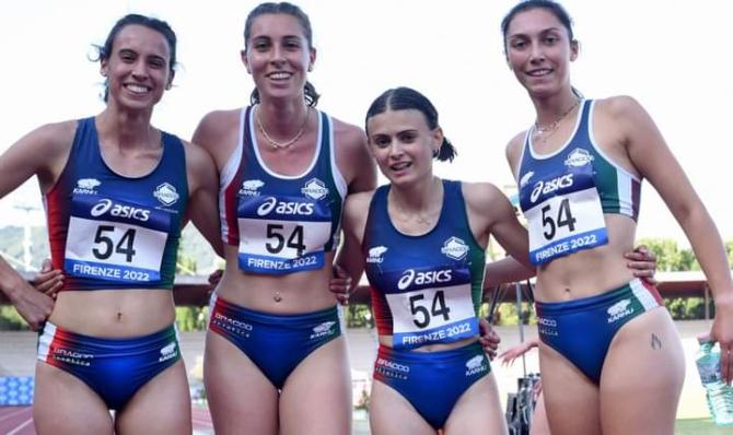 Letizia Tiso trionfa nella staffetta 4x400