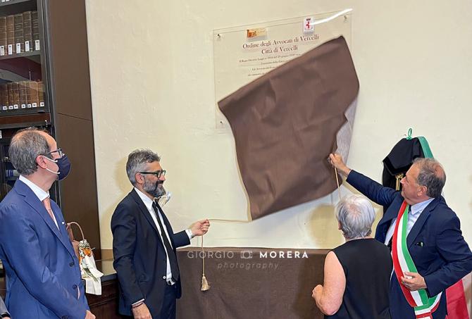 Tribunale di Vercelli: scoprimento targa dedicata agli avvocati ebrei
