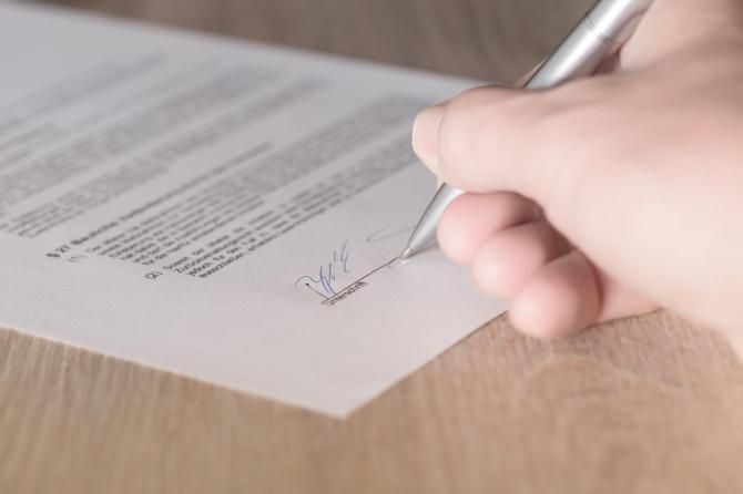 Contratto firma