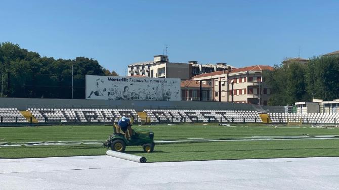 Lavori stadio Piola