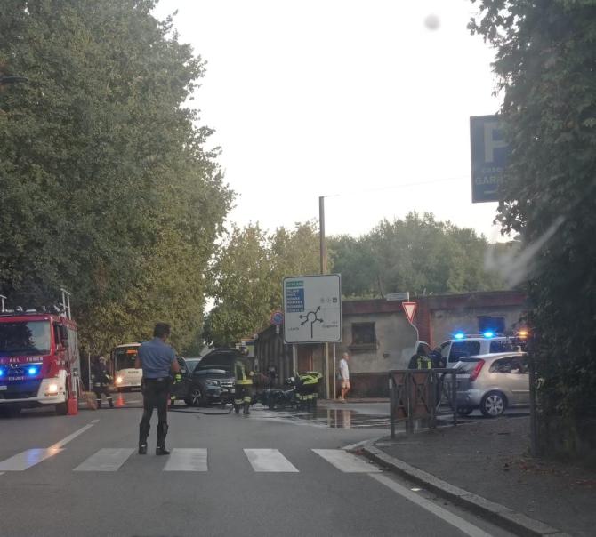 Vercelli: incidente in corso Italia