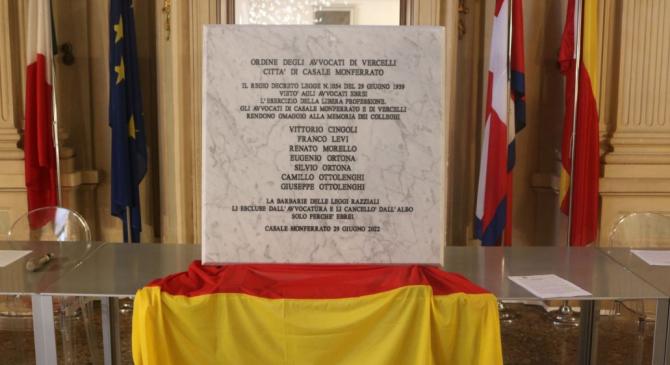 Casale Monferrato targa ebrei