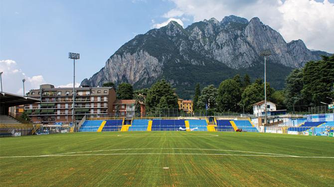 Lo stadio Rigamonti-Ceppi a Lecco