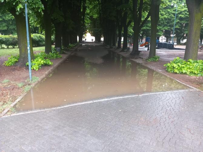 Pozzanghera piazza Mazzini