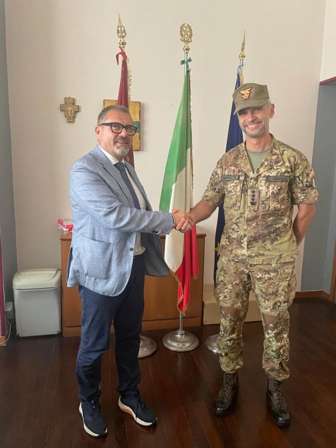 Questore Mariani e colonnello Cameli