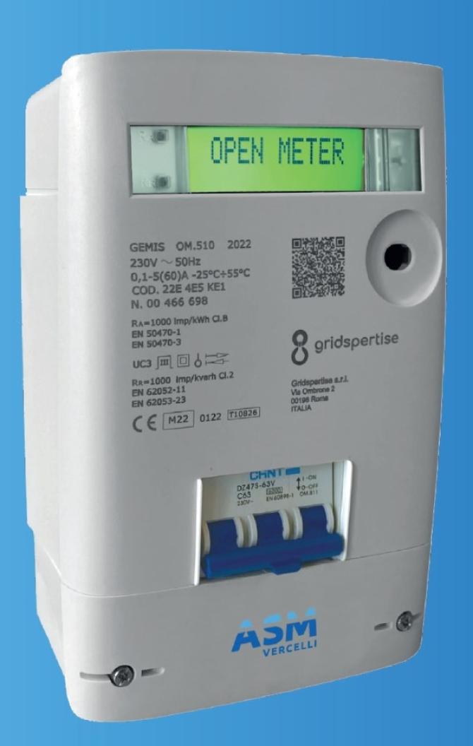Contatore smart meter (dalla locandina Asm)