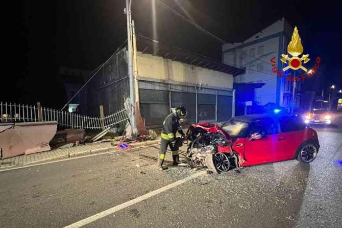 Incidente a Gattinara e incendio a Borgo d'Ale