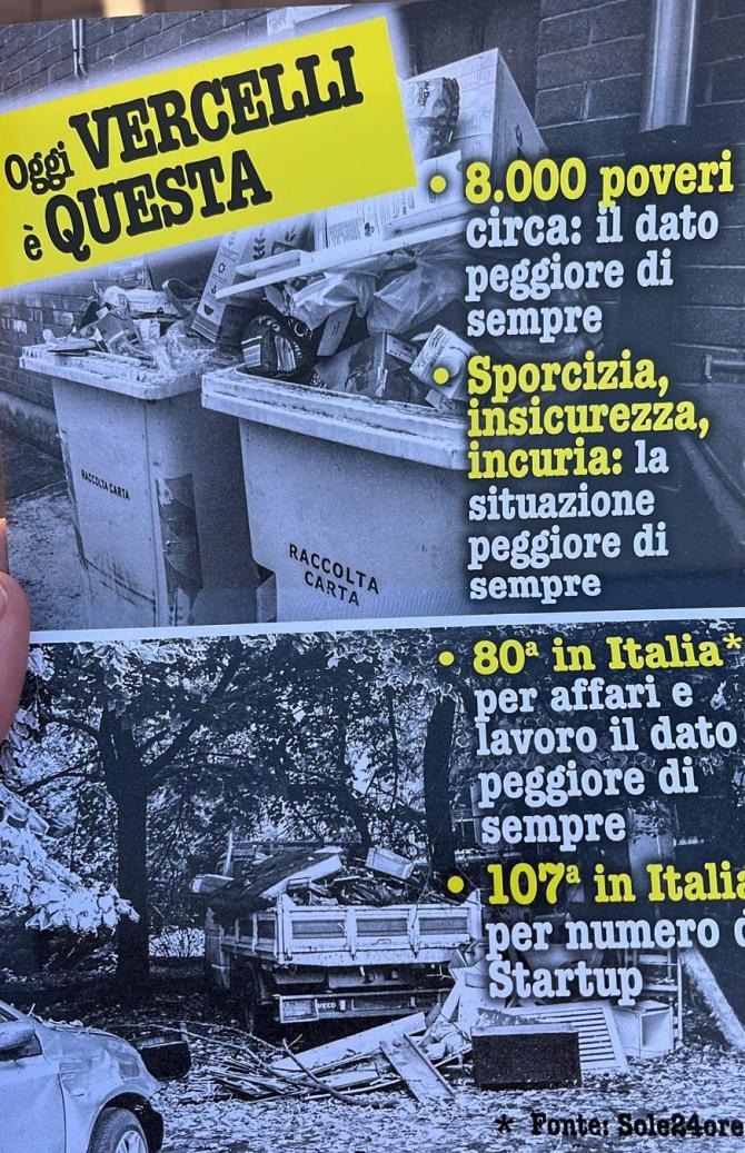Volantino anonimo Vercelli
