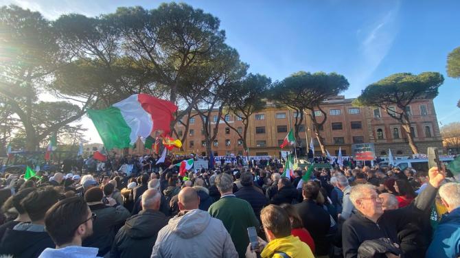 Roma protesta agricoltori