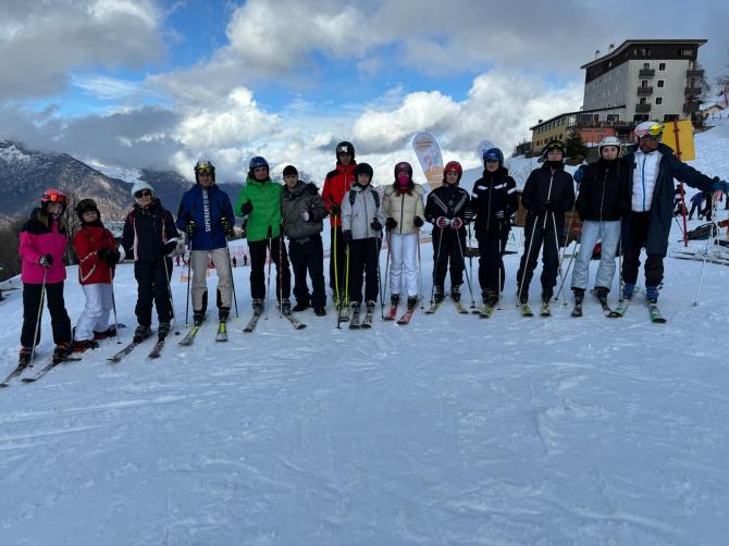 L'istituto tecnico "C. Cavour" e l'istituto professionale "B. Lanino" a Mera sulla neve