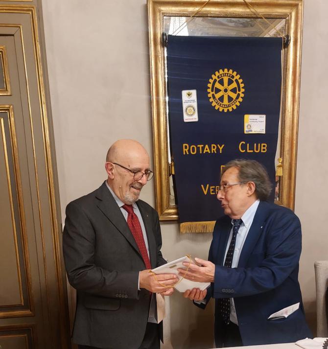 La serata conviviale ha visto come ospite il professor Giorgio Bellomo