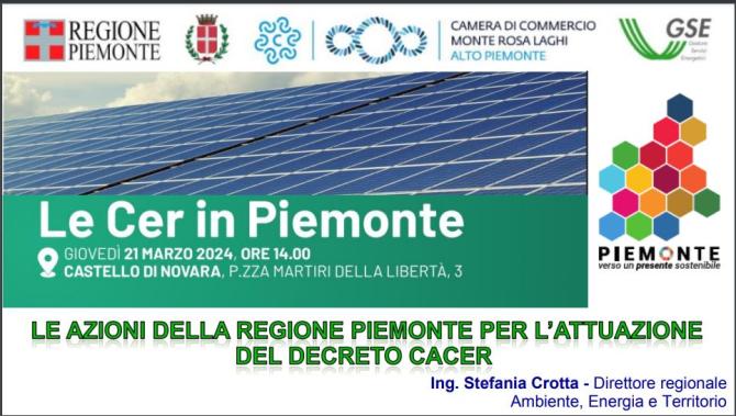 "Le Cer in Piemonte": quanto emerso dal convegno di Novara