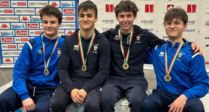 La Scherma Pro Vercelli maschile conquista la promozione in A2