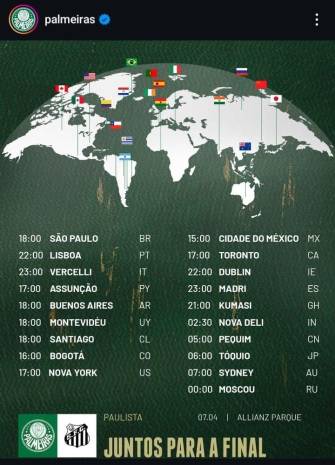 Il Palmeiras cita Vercelli tra le capitali mondiali 