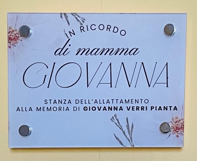 targa stanza allattamento CAV