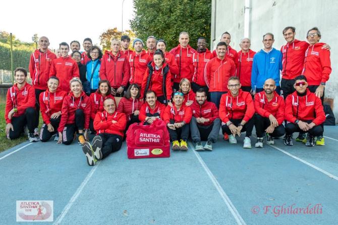 Podio per Atletica Santhià e Atletica Vercelli 1978